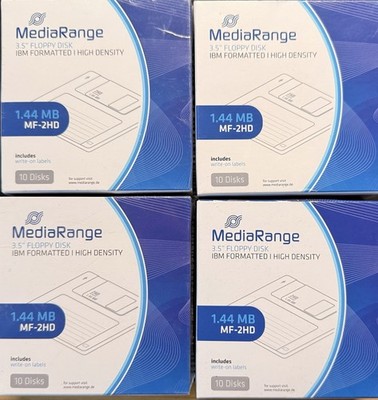MediaRange Disketten 3,5'' 1,44 MB Floppy Disc MF-2HD