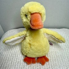 Douglas Yellow Duck Plush Stuffed Animal Soft Cuddle Toy 7" Easter Nursery 4469