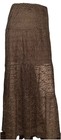 NWT No Boundaries Sz XXL Brown Lace Overlay Midi/Maxi Skirt — photo 2