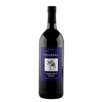 (6,99 EUR/L) Peljesac Badel halbtrocken 1,0L Kroatien Rotwein