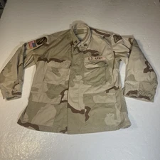 US ARMY CAMO BDU SHIRT COAT DESERT CAMOUFLAGE COMBAT MEDIUM NSN 8415-01-327-5306