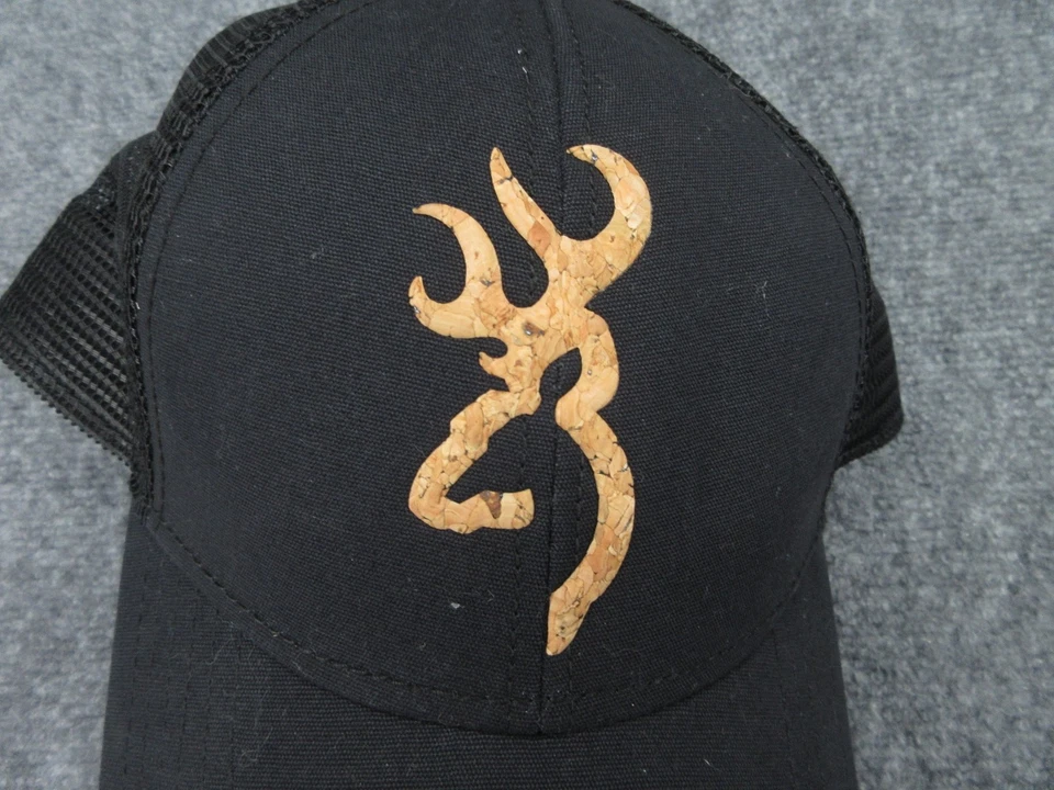 Gorra Browning Snap Back Malla Negra Camionero Buckmark Logo Exterior Hombres Foto 4 de 4