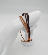 Handmade Leather Cord Adjustable Bracelet Cleaned
