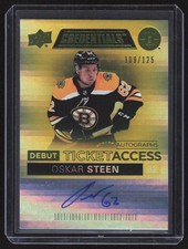 2021-22 Upper Deck Credentials #DTAA-OS Oskar Steen Debut TA Auto Yellow #/125