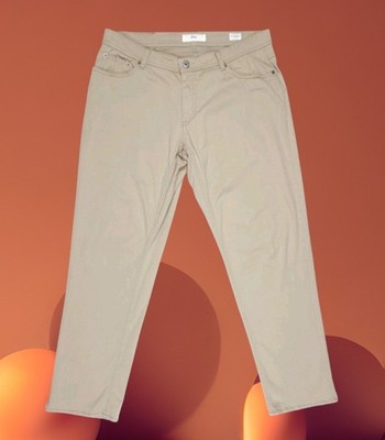 Hose BRAX Jeans Cooper Fancy Regular Fit W36 L32 Stretch Beige Sommerhose *TOP*