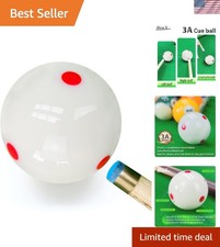 2.25" Billiard Training Cue Ball   Wear-Resistant with 6 Red Dots for Precision