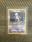 Vintage Pokémon TCG Mewtwo Holo Rare Swirl Base Set 2 #10/130