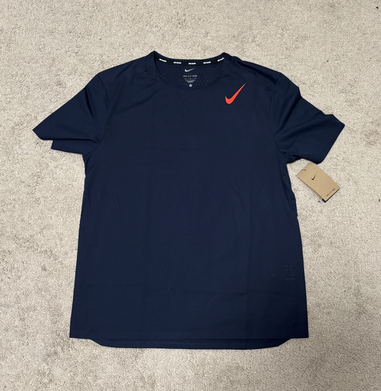 Nike AeroSwift ADV Racing Running Track Short Sleeve Shirt Men Size S HJ3377-451