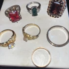 VTG Group 7 Rings With Gold filled & Sterling Mixture Beautiful 1960 Thru 1970’s
