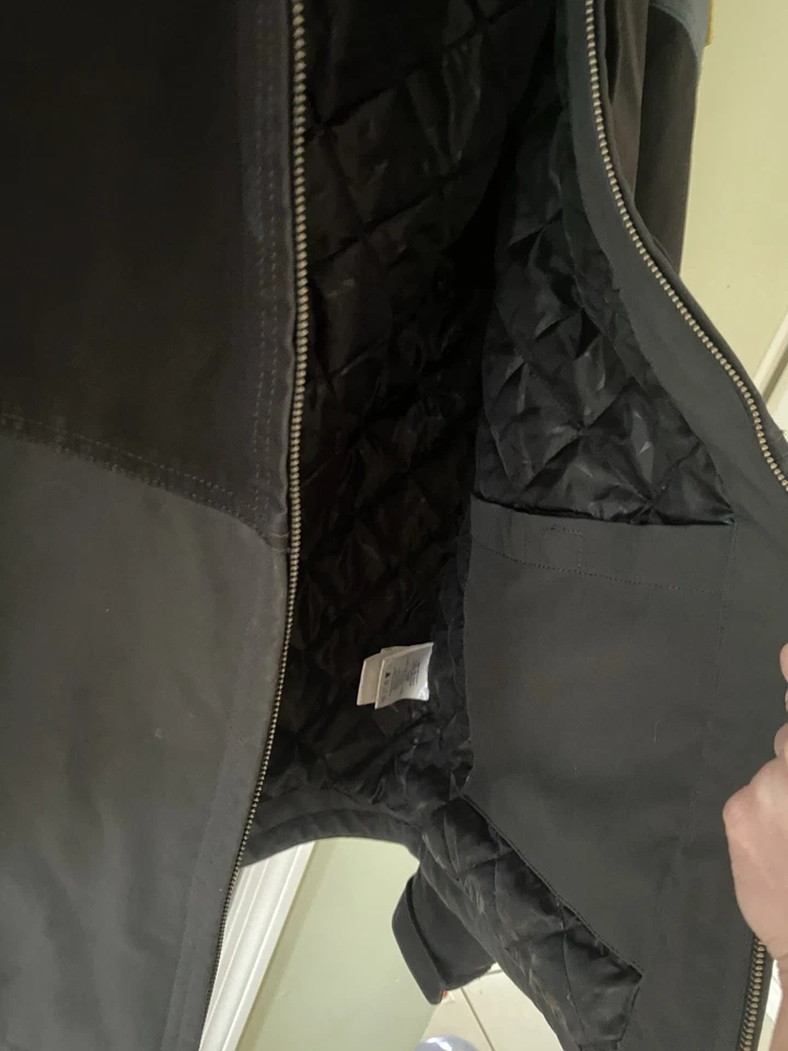 Snap-On Tools Two Toned Black And Grey Heavy Hooded Winter Jacket Zip-Up, Large - Image 4 of 4