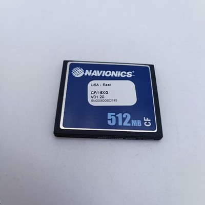 NAVIONICS USA EAST 16XG 16 Marine Charts CF Card 512Mb Raymarine E80 E120 C80