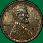 1920 Lincoln Wheat Cent Uncirculated UNC Coin, Cleaning #34094