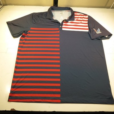 PUMA VOLITION AMERICA PATRIOT UNITED STATES USA GOLF POLO SHIRT Mens XL