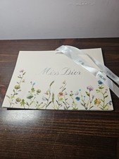 Christian Dior 9.5"x7" Floral Paper Gift Bag With Ribbon Closure Wild Flowers