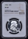 1962 Proof Franklin Half Dollar 50c NGC PF69 - White Coin - Looks CAMEO!
