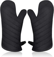 Ofenhandschuh Hitzebestaendig Topfhandschuhe Baumwolle, Topflappen Handschuh