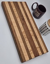 Handmade Curly Maple Cutting Board: Rustic Charcuterie Board-Serving Cheese Tray