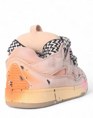 Lanvin Curb Gallery Department Paint Sneakers Pink Multi 29962969
