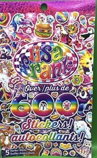 Lisa Frank 2019 Sticker Book 600 Stickers 5 Complete Unused Sheets Lot Of 6 Book