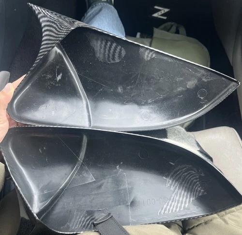cubiertas de espejos retrovisores con acabado de fibra de carbono