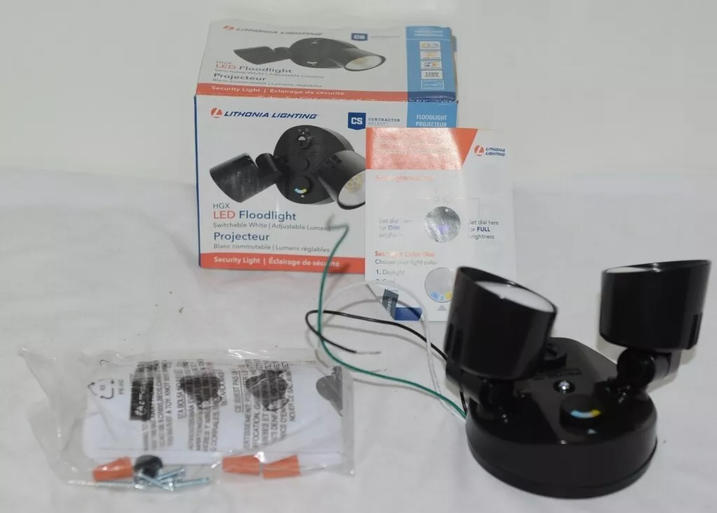 Lithonia Lighting EC113021 HGX LED Floodlight Adjustable Lumens