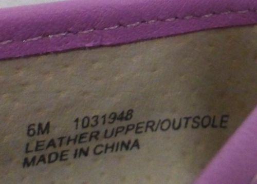 Array "Freedom" Womens Leather Slip-On Loafers Shoes, Violet, Size 6 Medium - Picture 9 of 10