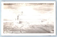 Balloon Hangar BFT Postcard RPPC Photo Aviation Military Airforce c1940's