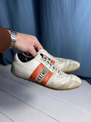 Avant Garde Dirk Bikkembergs Womens White Leather Sneakers Shoes