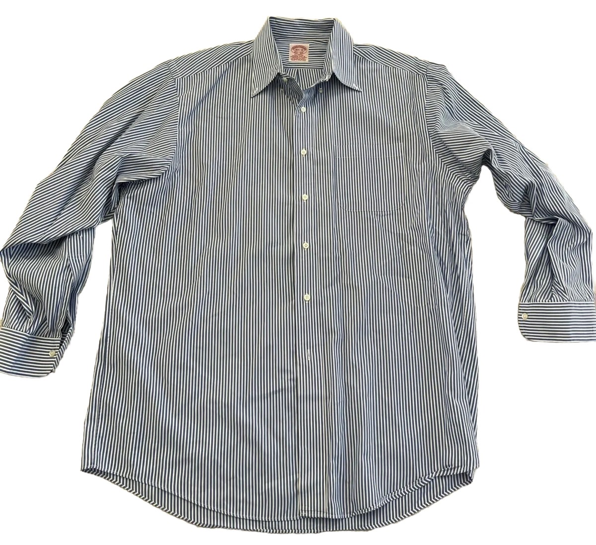 Vintage Brooks Brothers, Made In Hong Kong, Blue & White