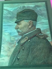 Pierre 1st King Of Serbia Royalty World War I Vintage 1915 Color Portrait Print