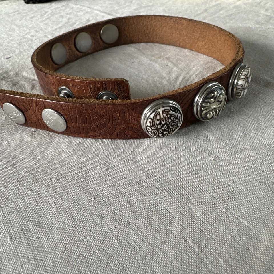 NOOSA Amsterdam ORIGINAL Armband  royal Cognacfarbe Mit  Chunks 43 Cm Lang - Bild 2 von 4