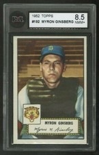 1952 TOPPS BASEBALL ~ #192 ~ MYRON 