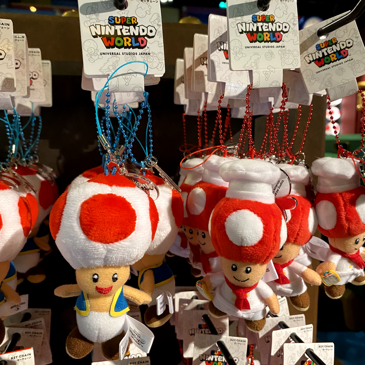 Super Nintendo World Mario Keychain Set of 2 Plush Toy Super Mario