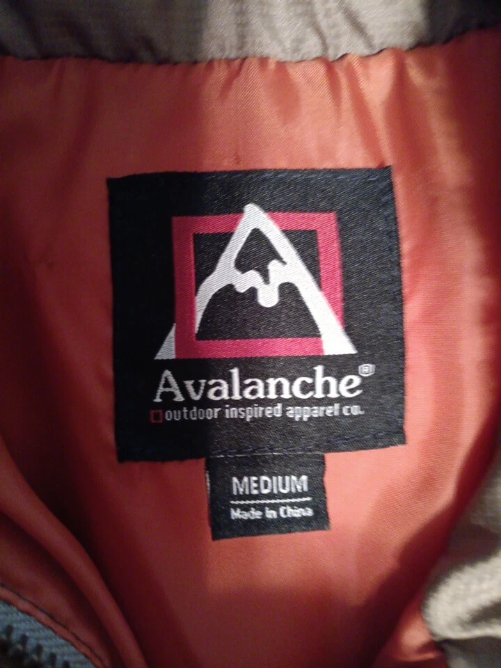 Avalanche Green Vest Faux Fur Collar Insulation Down & Feathers Medium - Image 2 of 4