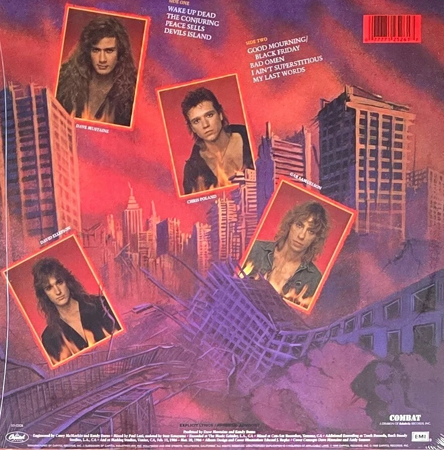 MEGADETH-PEACE SELLS BUT WHOS BUYING- 180-GRAM VINYL LP " NEW, SEALED " - Image 2 of 2