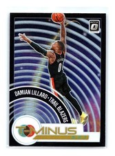 2020-21 Donruss Optic Basketball #14 Damian Lillard T-Minus 3...2...1 Holo