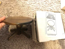concord miniatures wooden round victorian table new in box