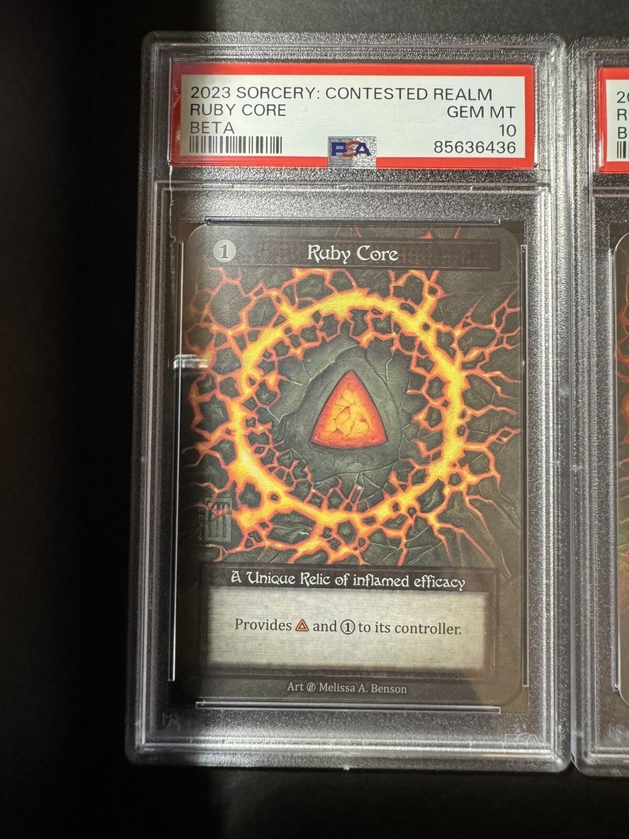 Ruby Core β foil Sorcery TCG Ruby Core FOIL And NF BETA Unique Both PSA 10 Both POP 3 | eBay
