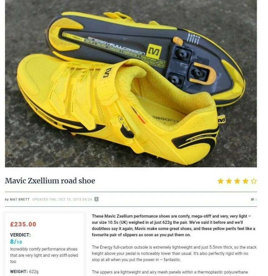 Mavic zxellium shop road shoes