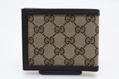 New GUCCI 292534 GGCanvas Wallet Bill Compartment Folded wallet | eBay