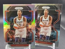 Alaina Coates - 2022 Prizm WNBA - Silver Prizm And Base #9 - Indiana Fever