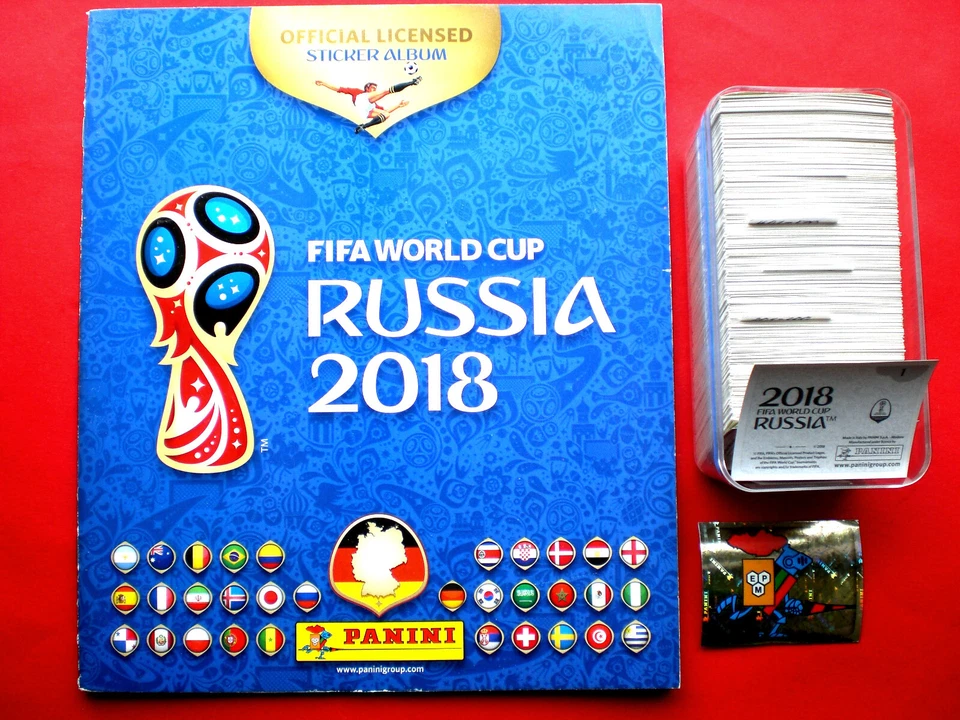 PANINI ⚽FUSSBALL FIFA WM 2018 RUSSIA kompletter Satz ( 682 Sticker ) + Leeralbum - Bild 1 von 1