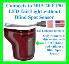 fits 2015-20 F150 LED Tail Light Connector Plug Wiring Pigtail Harness Taillight