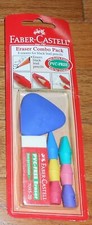 FABER-CASTELL ERASER COMBO PACK  ERASERS FOR BLACK LEAD PENCILS
