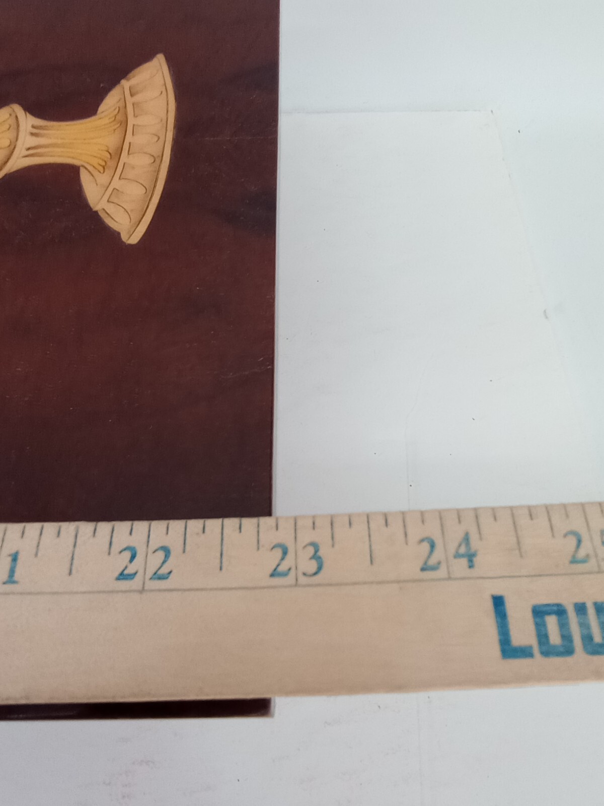 MCM Vintage Marquetry Inlaid Wood Plaque ~ Floral Design 23 In X 11 In