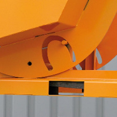 Kippbehälter Hoch 1250 L | TL 1500 kg - quer kippbar - Container Schütte Orange - Bild 4 von 6