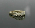 1ct Marquise Cut Lab-Created Diamond Wedding Band Ring 14K Yellow Gold Plated