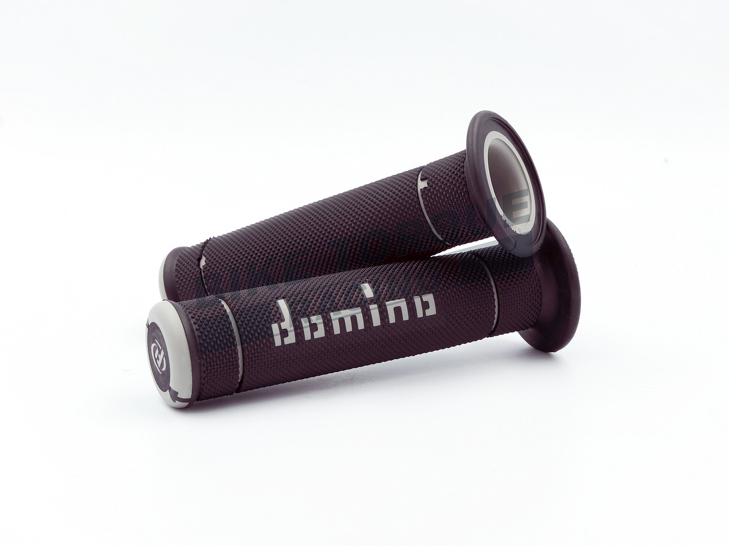 Genuine Domino A240 Black & Grey Grips for SWM Bikes
