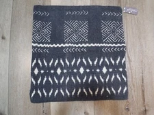 20"x20" (1) Indigo Aztec Southwestern Square Throw Pillow Cover - Rizzy Home