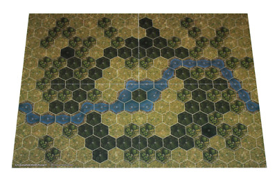 Hexagon-Map ''Waldlichtung #1 & Ruinen #1'' für Rollenspiel & Tabletop d20 